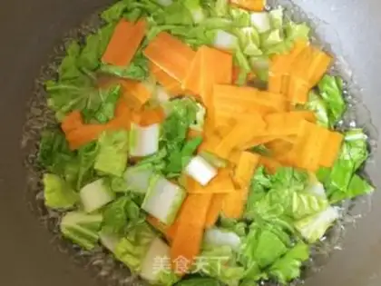 Make Carrot, musk, cabbage step 2