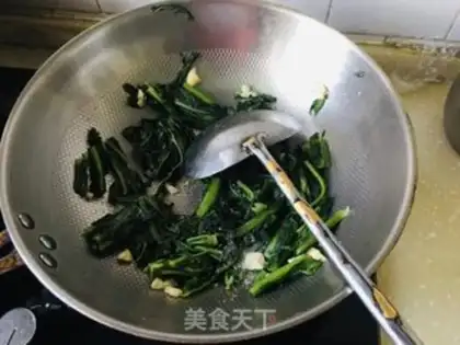 Make Garlic leaves step 5