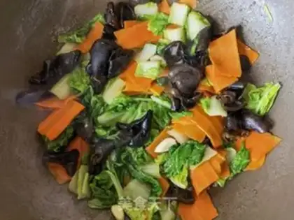 Make Carrot, musk, cabbage step 8