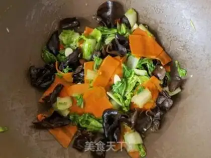 Make Carrot, musk, cabbage step 9