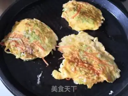 Make Vegetable eggcake step 3