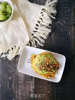 Make Vegetable eggcake step 5