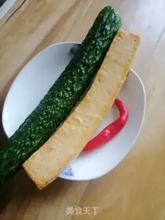 Make Fish tofu cucumber step 0