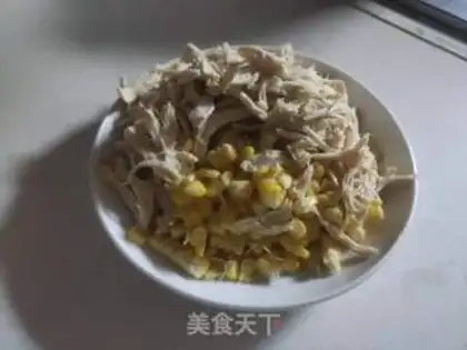 Make Corn chicken pizza step 2