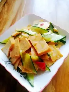 Make Fish tofu cucumber step 6