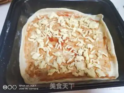 Make Corn chicken pizza step 5