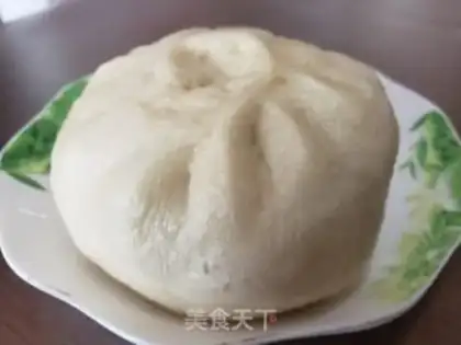 Make A bean-fruit bun step 17