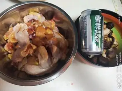 Make A mushroom beer and chicken step 0