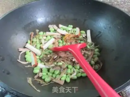 Make Scrambled and dried beans step 4