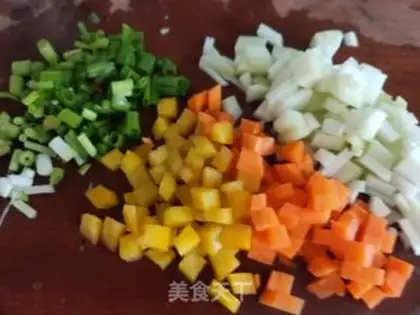 Make Three rice step 0