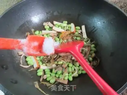 Make Scrambled and dried beans step 6