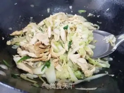Make Chicken silk cabbage step 3