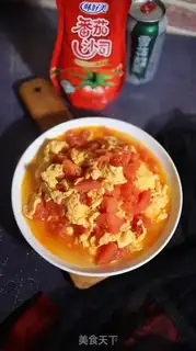 Make Tomato fried eggs step 6