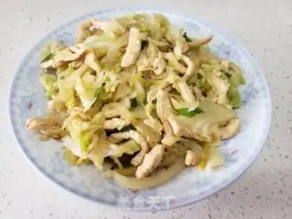 Make Chicken silk cabbage step 4