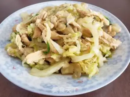 Make Chicken silk cabbage step 5