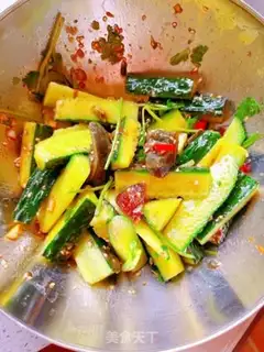 Make cucumber with eggs step 6