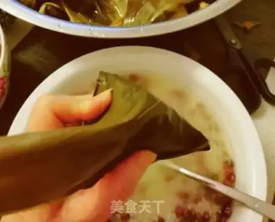 Make Red dates, red bean rice step 6