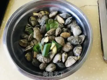Make Lemon clams step 2