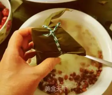 Make Red dates, red bean rice step 8