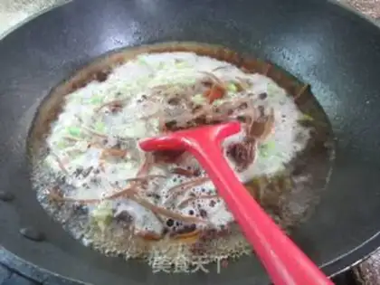 Make Tea mushrooms, soybeans step 9