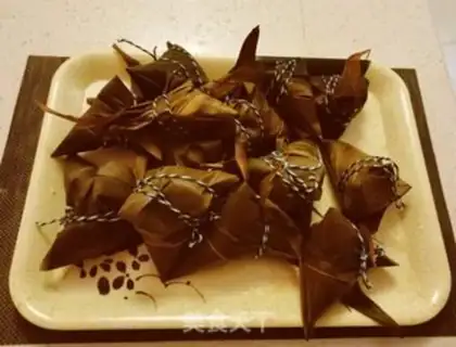 Make Red dates, red bean rice step 9
