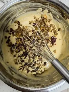 Make Cranberry, blueberry, banana, whole wheat cake step 8