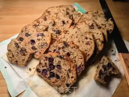 Make Cranberry, blueberry, banana, whole wheat cake step 13