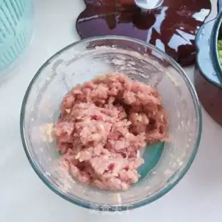 Make Pork and blue dumplings step 1