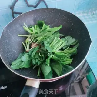 Make Red sausage spinach step 3