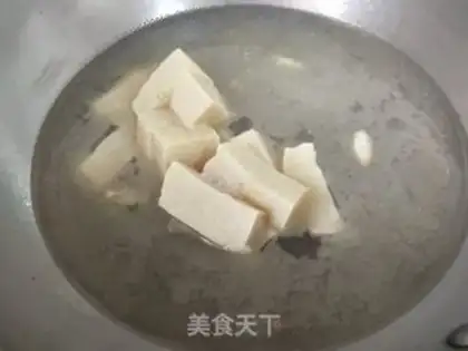 Make ♪ Little cabbage meat tofu soup ♪ step 3