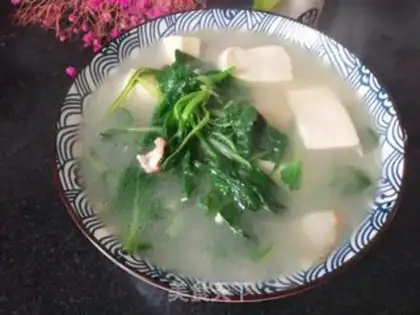 Make ♪ Little cabbage meat tofu soup ♪ step 5