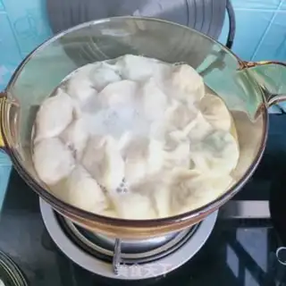 Make Pork and blue dumplings step 10