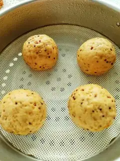 Make Three-coloured Quinoa whole wheat bun step 12