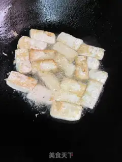 Make Pyramid tofu step 3
