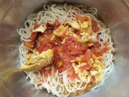 Make Tomato eggs step 16