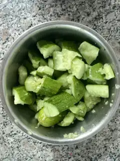 Make cucumber-skin step 1