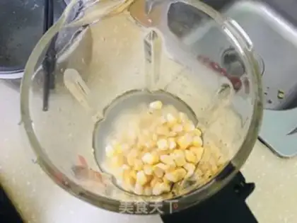 Make Milky corn paste step 1