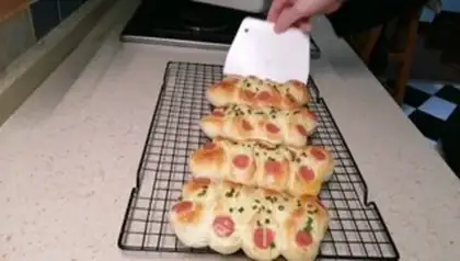 Make Handmade ham bread step 21