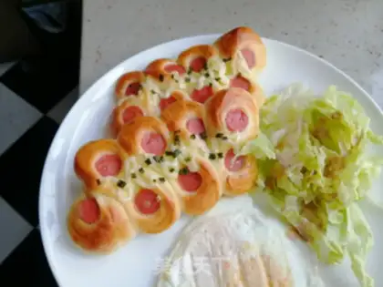 Make Handmade ham bread step 25