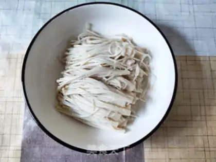 Make Frozen needle mushrooms step 9