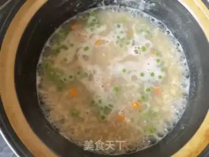 Make Carrot pea oatmeal step 6