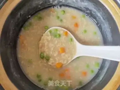 Make Carrot pea oatmeal step 7