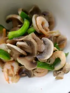 Make Pepper-sprouts, sweet shrimp step 11