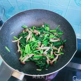 Make Crab mushrooms and spinach step 9
