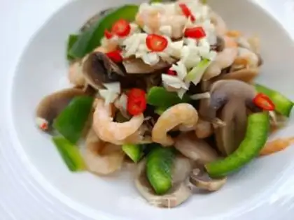 Make Pepper-sprouts, sweet shrimp step 13