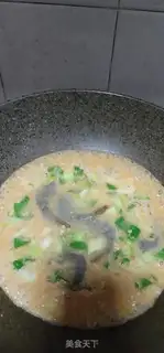 Make Shrimp green oatmeal step 8