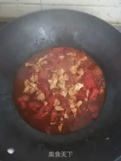 Make Tomato egg noodles step 5