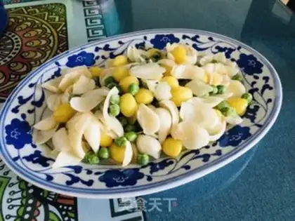 Make Silver almond lily with green beans step 11