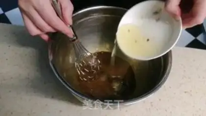 Make Yellow rice, three-coloured quinoa, chicken meat step 20