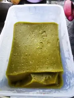 Make Cool grass powder step 3
